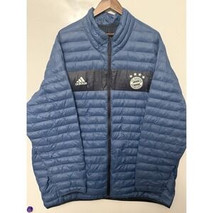 VTG 90s Adidas Equipment Quilted Black Teal Parka Puffer 3XL Bayern Munich